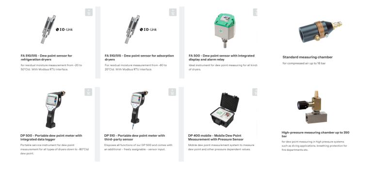 Danh mục sản phẩm của CS Instruments Vietnam